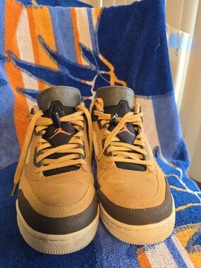 Air Jordan Wheat Brown Low-Top Sneakers